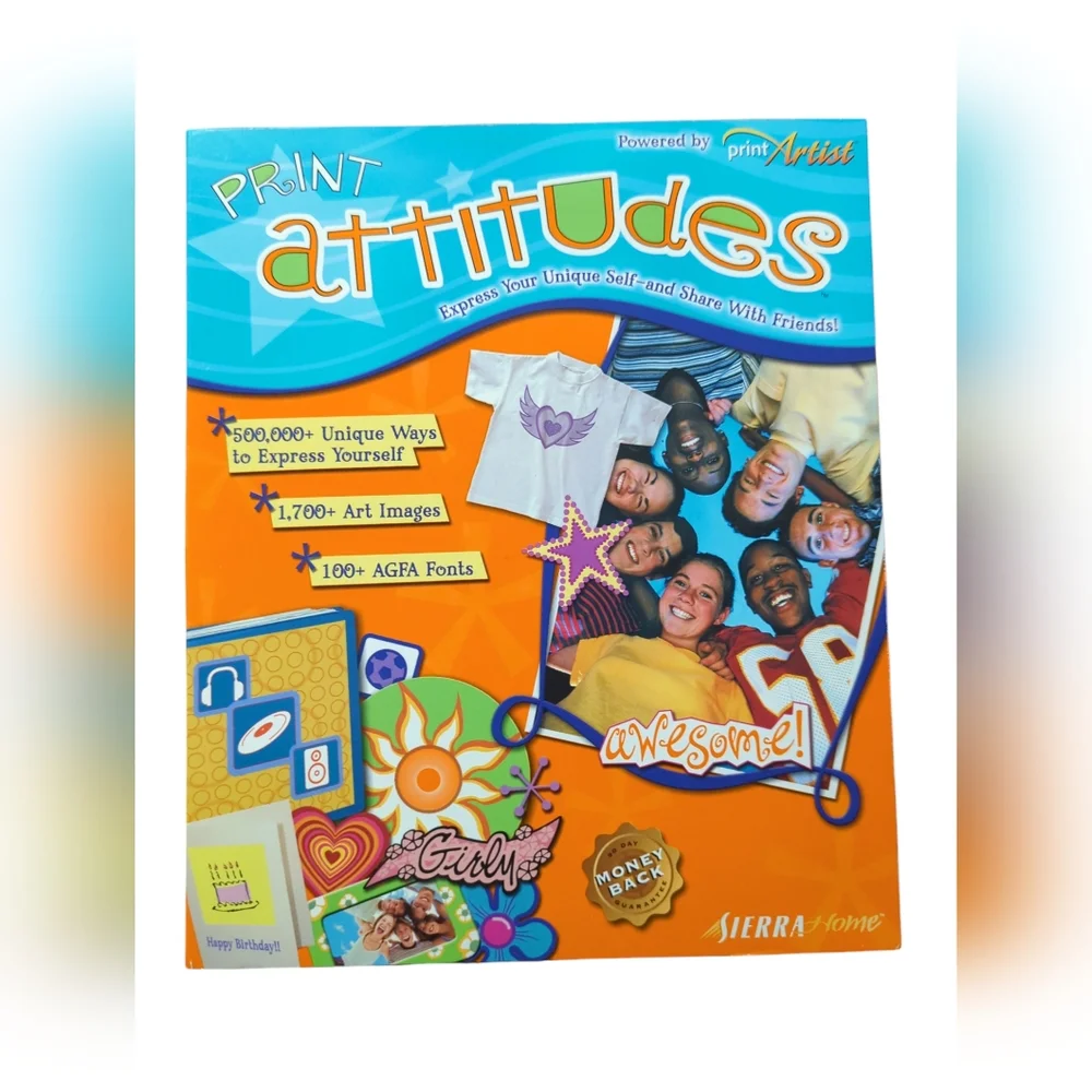 2002 Print Attitudes Kids CD-Rom Brand New.